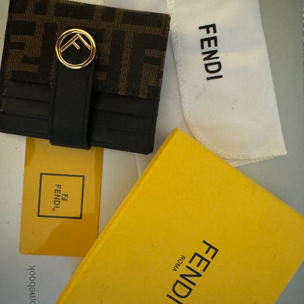 Fendi - FF Bi-Fold Wallet - FF Fabric  Bi-Fold Wallet